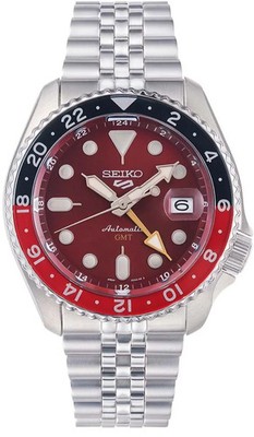 新品未使用　セイコー　セイコー5スポーツ GMT SSK031K1　限定モデル Seiko 5 Five Sports SSK031 SKX GMT Automatic Watch 100m Red Dial