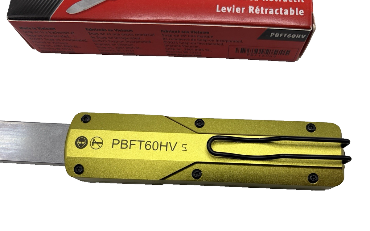 Snap on Tools High Vis Yellow Retractable Pry Bar Tool PBFT60HV