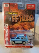 Auto World Xtraction Off Road 1977 Chevrolet Blazer Blue HO Slot Car