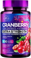Cranberry Extract 25000mg Vitamin C Extra Strength Urinary Support
