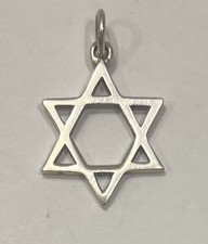 Sterling Silver Star Of David Pendant 4.4 Grams. Classic Bold.