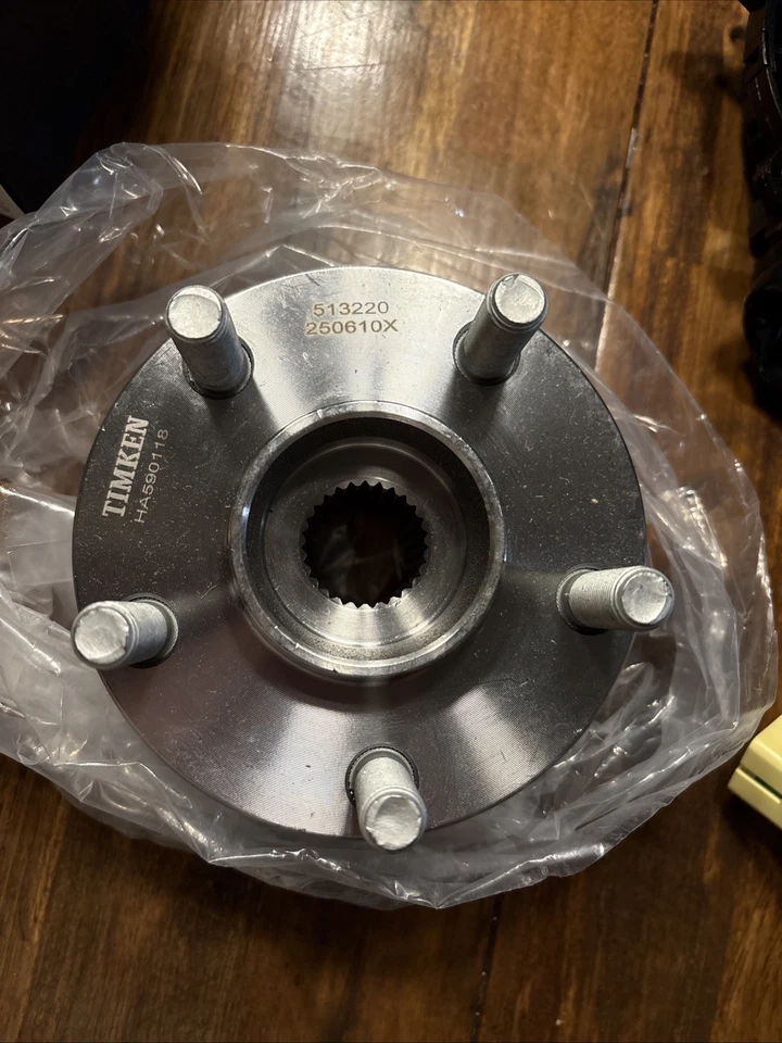 Cubo de rolamento de roda dianteira TIMKEN HA590118 para 05 -2014 Subaru Legacy Outback com ABS - Imagem 2 de 4