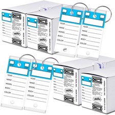 Versa-Tags 1000 Self-Protecting Paper Key Tags w/ Chrome Split Rings