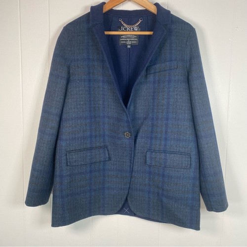 J.Crew Leighton Blazer in Plaid Double-Faced Wool Blend Size 4 NWOT - Picture 4 of 8