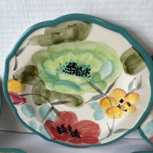 Insalatiera vintage Bloom By Pioneer donna in gres diametro 8,5" - set di 7 - Foto 7 di 15