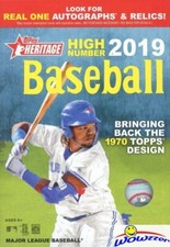 2019 Topps Heritage High Number Baseball Factory Sealed HANGER Box! On Fire!