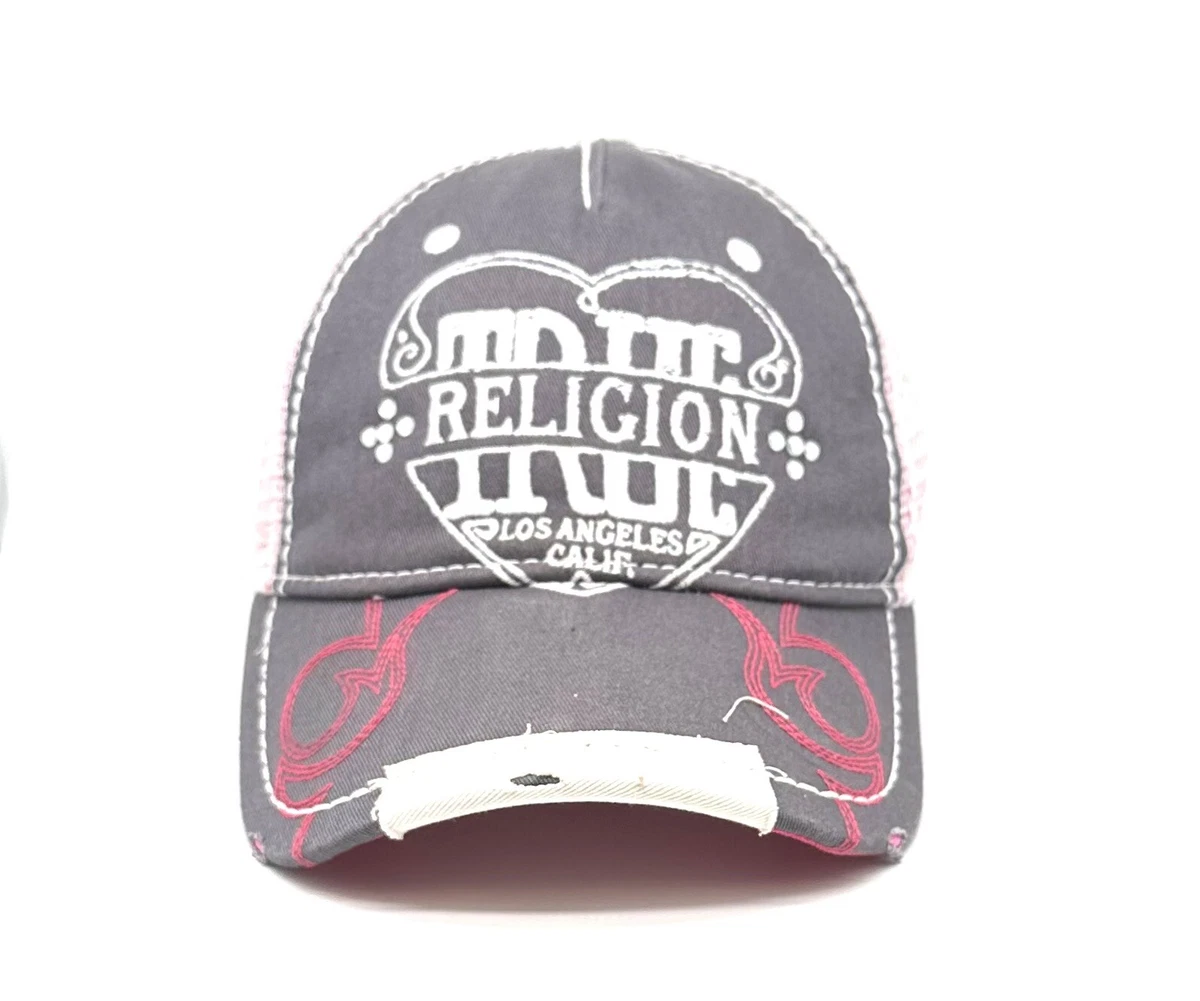VTG True Religion Cap Hat Heart Pink Vintage Rare