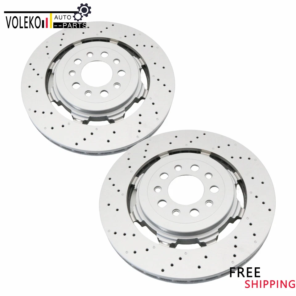 Rear Brake Rotors For 2017 & Up Alfa Romeo Giulia Stelvio Quadrifoglio - Image 2 of 4