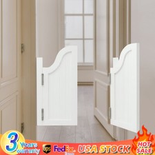 2Pcs Wooden Partition Doors Indoor Passageway Dividing Door For Cafe Mall Bar