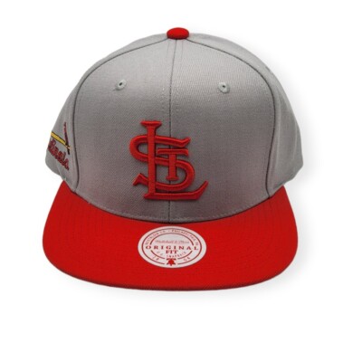 Mitchell & Ness St. Louis Cardinals Away Coop 2 Tone Adjustable Snapback Hat Cap