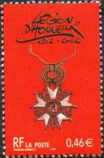 TIMBRE FRANCE N° 3490 (BICENTENAIRE DE LA LEGION D'HONNEUR) -NEUFS**- ANNEE 2002