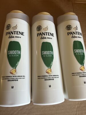 Pantene Shampoo Smooth & Sleek 450ml | Frizz Control | Haarpflege X 3.