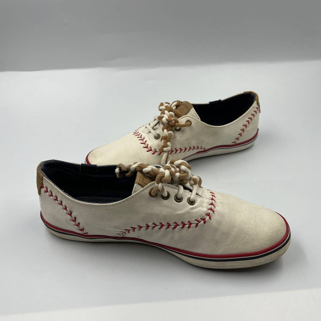 Keds Shoes Womens 7 Kickstart Pennant Baseball Low Top Sneakers White