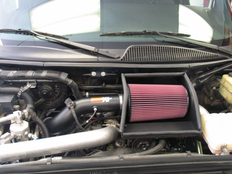 K&N COLD AIR INTAKE - 77 SERIES BLACK FOR GMC C4500 C5500 Topkick 6.6L 04-05 - Image 2 of 2