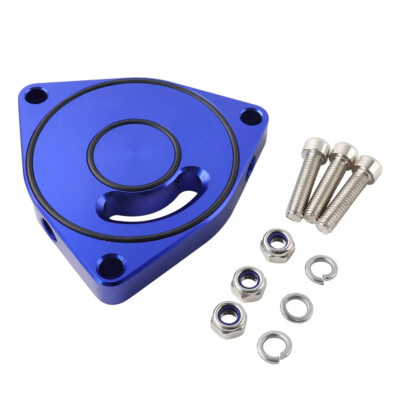 Blue Billet Blow Off Valve Plate Spacer BOV For 15-2021 Honda Civic 1.5T Coupe