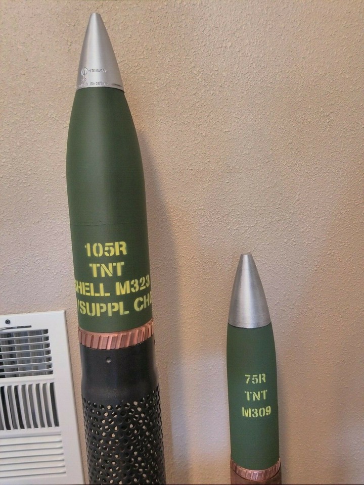 3D Printed 106mm M581 Recoilless Rifle Shell - 106R | eBay