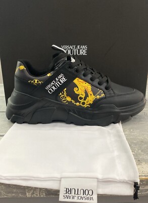 Versace Jeans Couture Men's Black Shoe Size EU 40 VJU7 (Insole 25