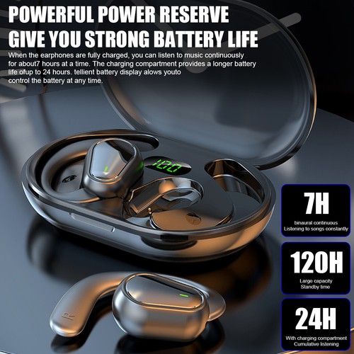 NEW TWS Bluetooth 5.3 Headsets Wireless Earphones Stereo Outdoor Sport Headphone - Picture 6 of 16