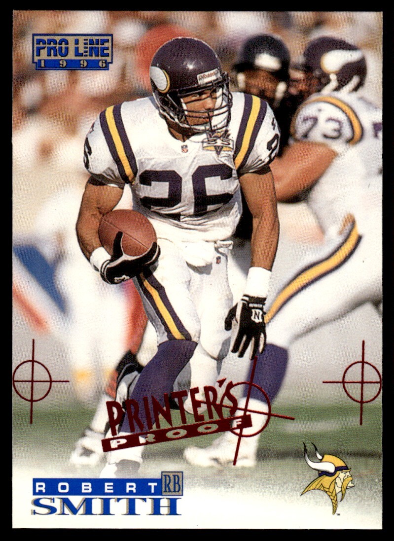 1996 Pro Line Printer's Proofs Robert Smith Minnesota Vikings #73