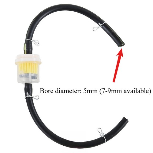 2X 5mm Motorbike Inline Fuel Filter for 49cc-160cc Mini Moto Dirt Bike ATV Quad - Picture 4 of 4