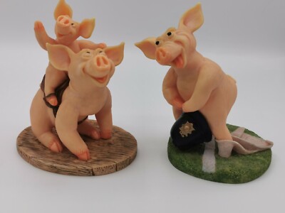 Pigs Galore 2 Figures The Leonardo Collection Pigs Galore PIGS GALORE Figurines.