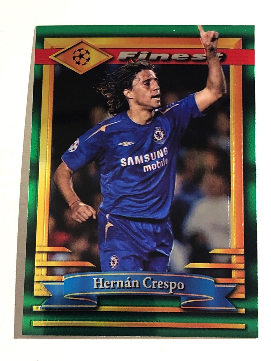 2022-23 Topps Finest Flashback UEFA Hernán Crespo Chelsea FC 85 | eBay