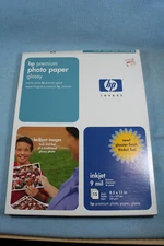 HP Premium Plus Photo Paper Glossy 4 x 6 open box 33 sheets