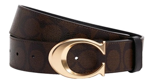 Vtg ST MAARTEN Beige/Wht Croc Embossed Leather Belt Gold  display picture 1