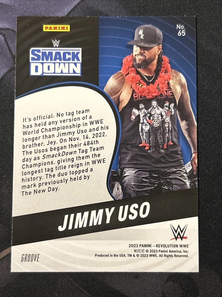 2023 WWE Panini Revolution Groove #65 Jimmy Uso - Image 2 of 2