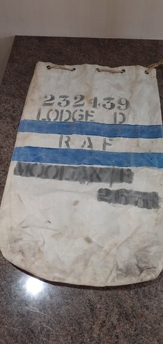 VINTAGE 1945 ROYAL AIR FORCE CANVAS KIT BAG - 第 1/9 張圖片