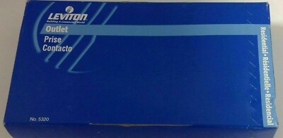 LEVITON OUTLET 15A, 125V  BOX CONTAINS 10 5320-WCP New in Open Box