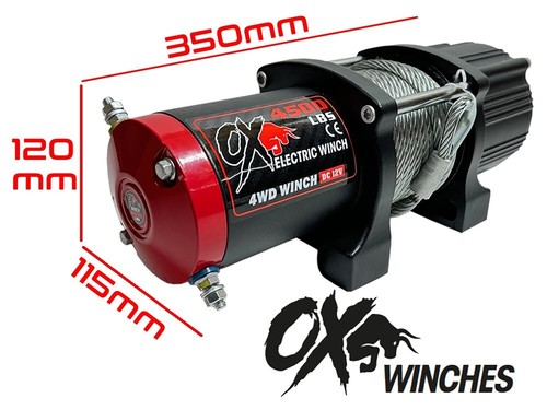 CABRESTANTE ELÉCTRICO OX 4500lbs CABLE CUERDA 12v - ATV/BARCO/CABRESTANTE REMOLQUE - Imagen 4 de 7
