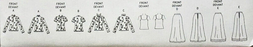 Vogue 7798 Sewing Pattern Womens Sz 8-12 Formal Evening Top Camisole Skirt Uncut - Picture 6 of 8
