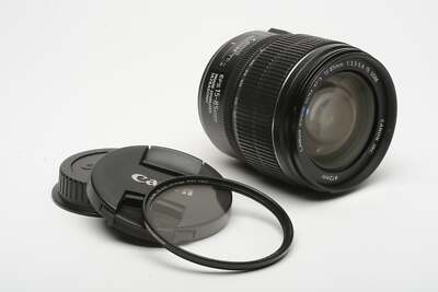 CANON EFS 15-85mm f3.5-5.6 IS USM zoom lens, w/lens caps, B+W MRC 