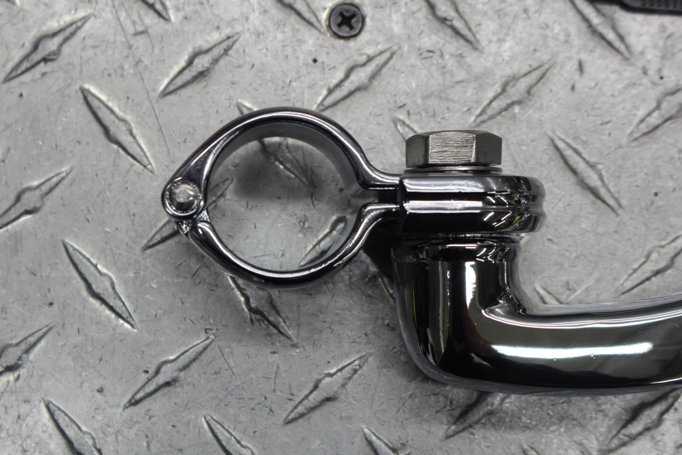 Harley-Davidson Softail Fatboy 2005 reposapiés delanteros cromados para carretera (nuevos) Foto 3 de 4