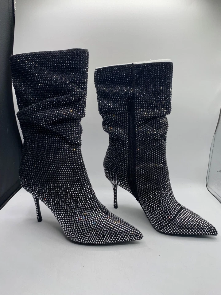 Thalia Sodi женщин черный Raquell сутулиться вкратце носок украшенное платье ботинки новый в коробке - Изображение 3 из 4