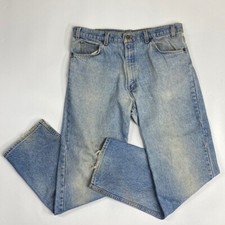 Vintage Levi's 540 Straight Leg Jeans 36x32 USA Leather Tab
