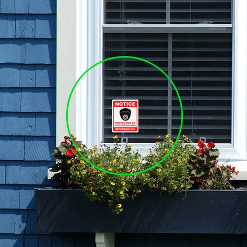 Camera security surveillance sticker video notice warning CCTV alarm decal 10x - Image 3 of 3