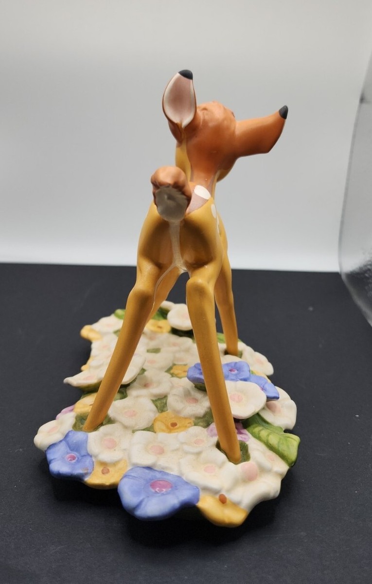 生産終了・希少　WDCC バンビ　Bambi Purty Flower ディズニーフィギュア専門店 ディズニーコレクション