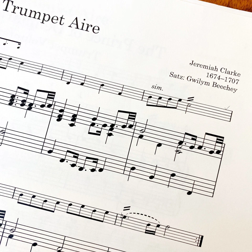 Clarke: 2 Voluntaries Sheet Music~Edition Schott~Trumpet/Piano Duet~NEW - Image 2 of 2