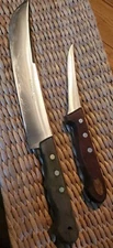 Set Of 2 GIESSER Stainless Steel 10" Blade Butchers & 4.5" Blade Boning Germany
