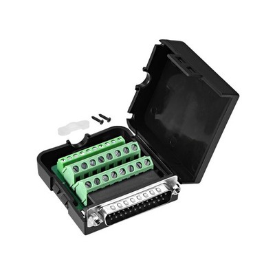 D-Sub DB25 Ausbruch Brett Anschluss mit 25P 2R Stecker lötfreien Adapter