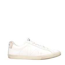 VEJA Esplar Sneakers Low Top Lace Up Leather Stitch Logo White UK 8 RRP 120