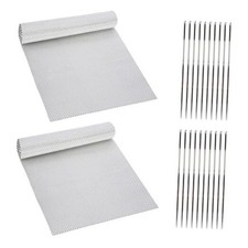 2PCS Exhaust Heat Shield Automotive Kit 16" x 39", Embossed Aluminum Heat
