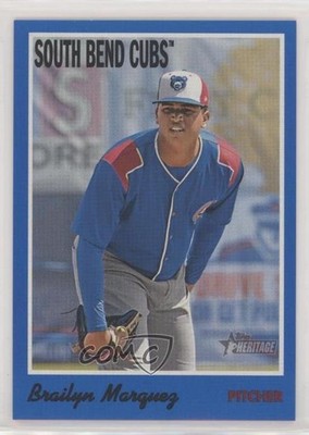 2019 Topps Heritage Minor League Edition Blue 52/99 Brailyn Marquez #8 9z7