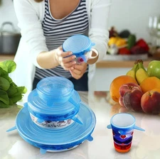 Silicone Stretch Lid Kitchen Accessories Can Be Reused Food Cover Plastic Wrap C