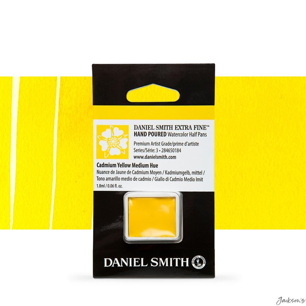 Daniel Smith Watercolour Paint Half Pan Cadmium Yellow Medium Hue Series 3