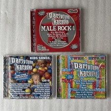 Party Tyme Karaoke CD  Booklet LOT NEW SEALED Kids Tweens Male Rock Vol. 1
