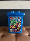 Vintage LEGO System 1776 Bonus Value Blue Bucket 950 Pieces Building Set 1996