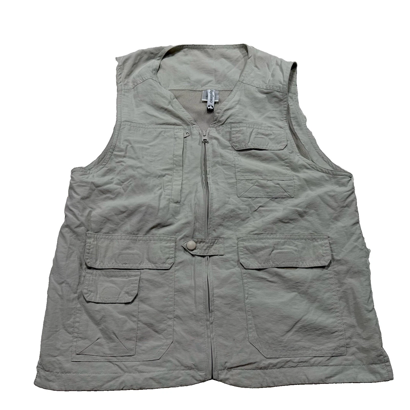 Magellans Travel Vest Men XS Beige Full Zip Pockets Outdoor Hiking Fishing S2 image 1